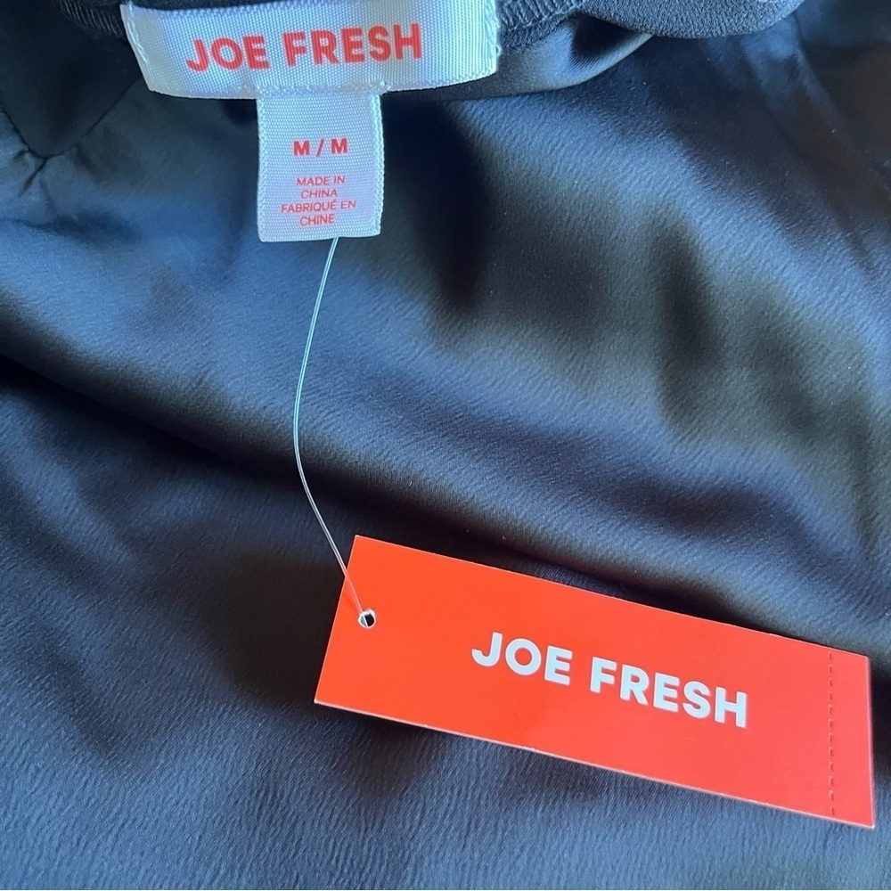 Joe Fresh Black V-Neck Midi Dress - Picture 5 of 6
